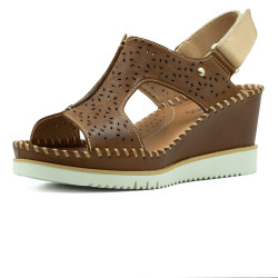 Pikolinos sieviešu sandales ar platformu, brūnas W3Z1623C1
