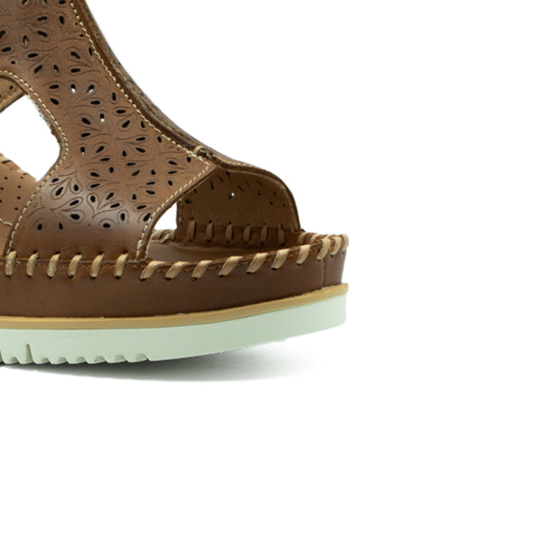 Pikolinos sieviešu sandales ar platformu, brūnas W3Z1623C1