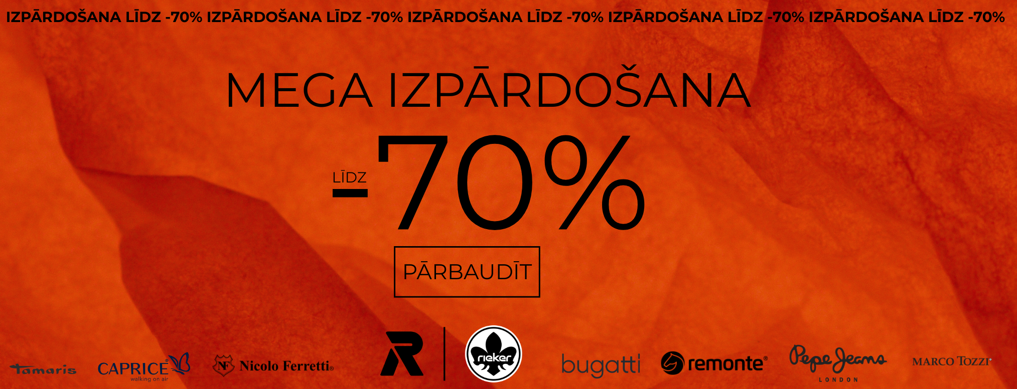 MEGA IZPĀRDOŠANA